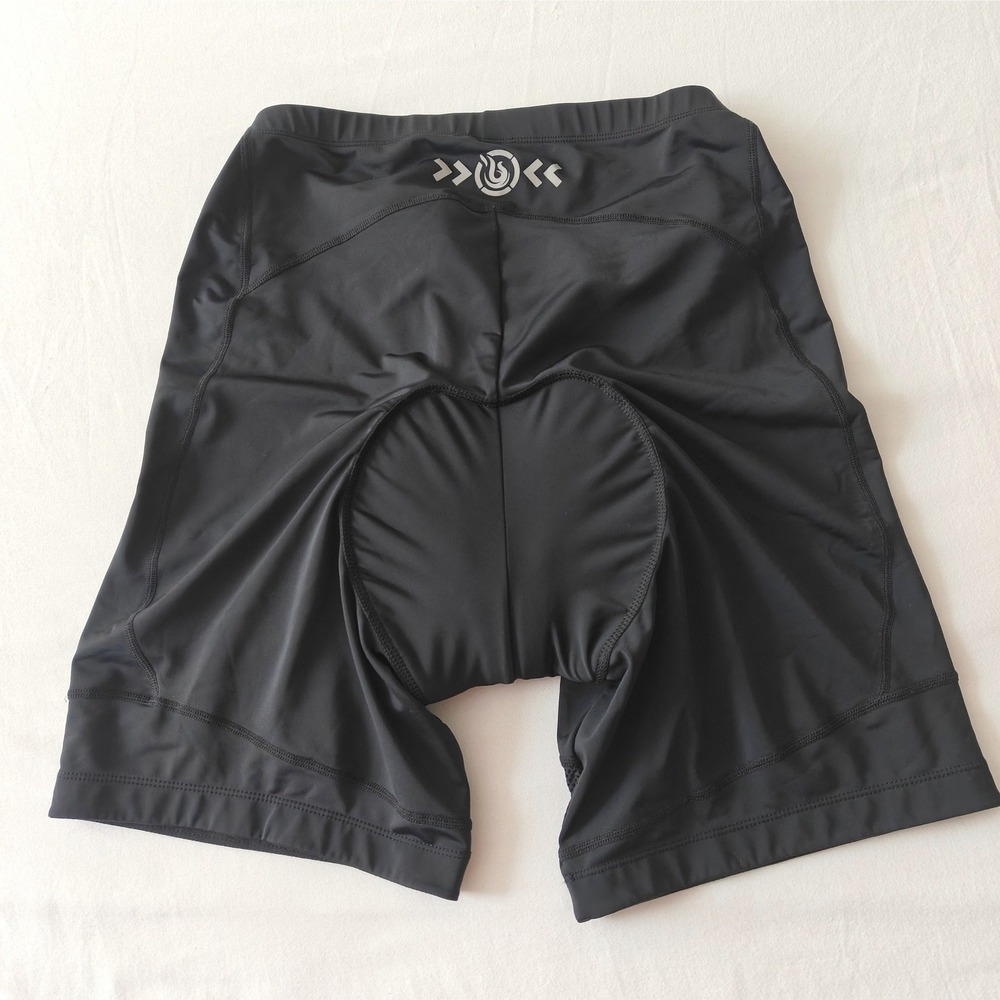 Heroy Black Padded Cycling Shorts 3XL 3D Gel Chamois Mesh Panels Silicone Grip